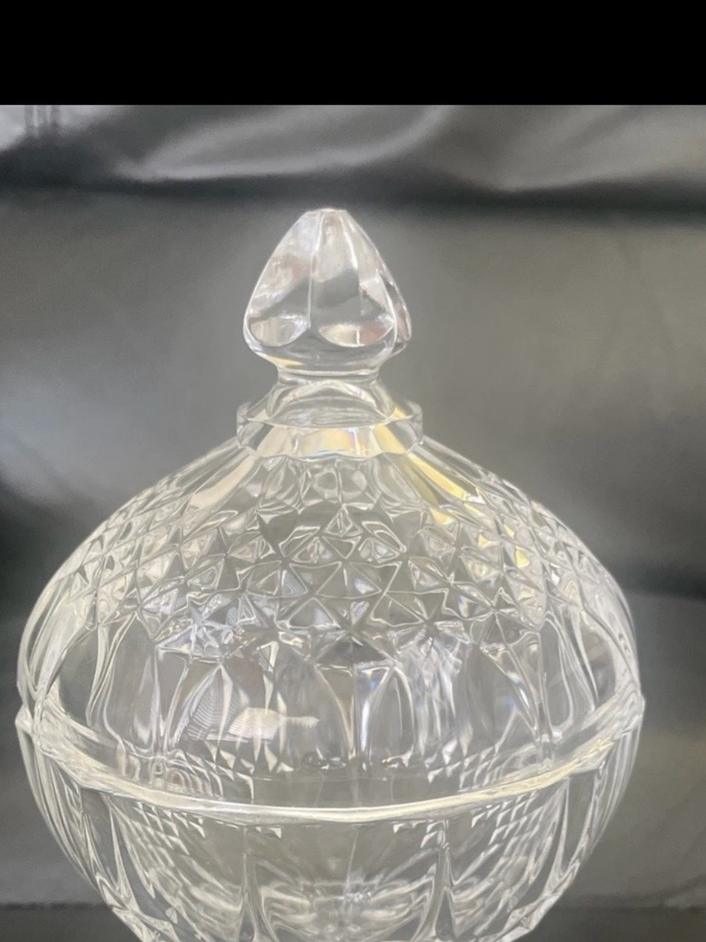 Cristal D'arques Durand Longchamp Crystal Candy Dish With Lid VTG